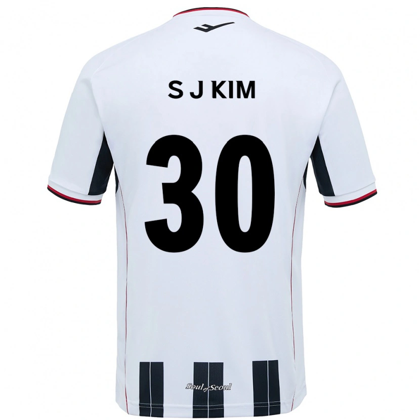 Danxen Dzieci Ju-Sung Kim #30 Czarny Czerwony Wyjazdowa Koszulka 2025/26 Koszulki Klubowe