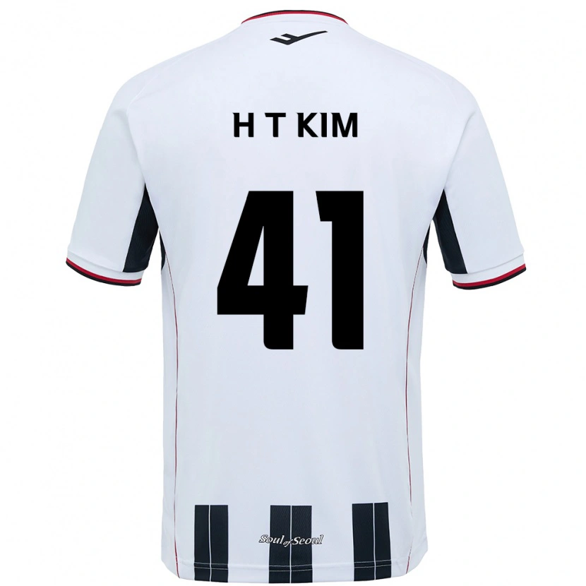 Danxen Dzieci Tae-Ho Kim #41 Czarny Czerwony Wyjazdowa Koszulka 2025/26 Koszulki Klubowe