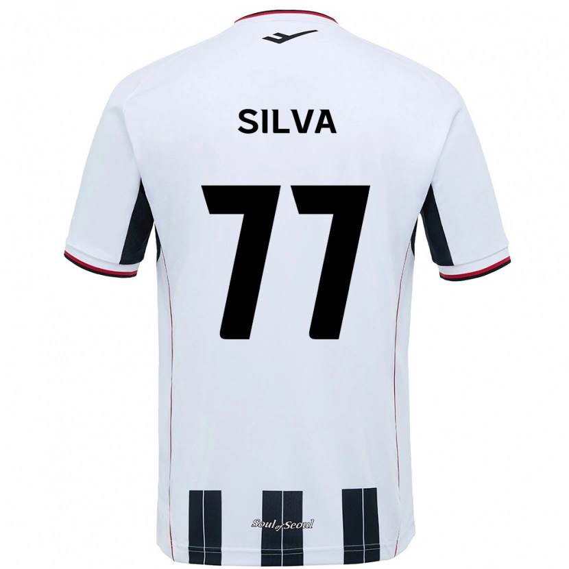 Danxen Dzieci Lucas Silva #77 Czarny Czerwony Wyjazdowa Koszulka 2025/26 Koszulki Klubowe