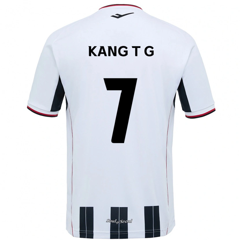 Danxen Dzieci Kang Tae-Gyeong #7 Czarny Czerwony Wyjazdowa Koszulka 2025/26 Koszulki Klubowe