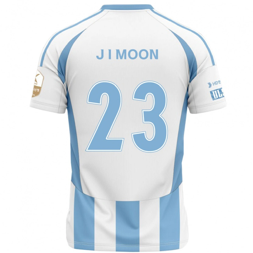 Danxen Dzieci Jung-In Moon #23 Królewski Niebieski Żółty Wyjazdowa Koszulka 2025/26 Koszulki Klubowe