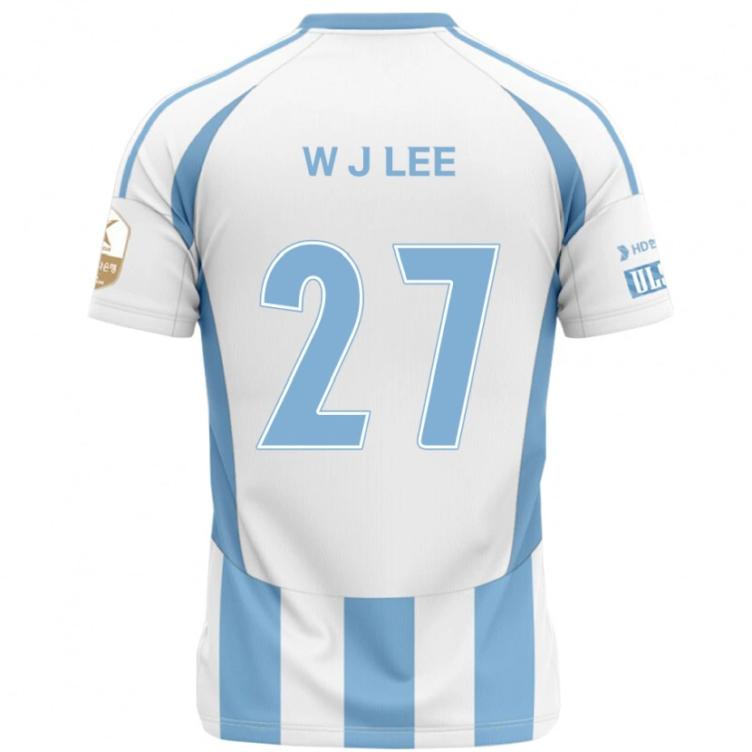 Danxen Dzieci Ji-Woo Lee #27 Królewski Niebieski Żółty Wyjazdowa Koszulka 2025/26 Koszulki Klubowe