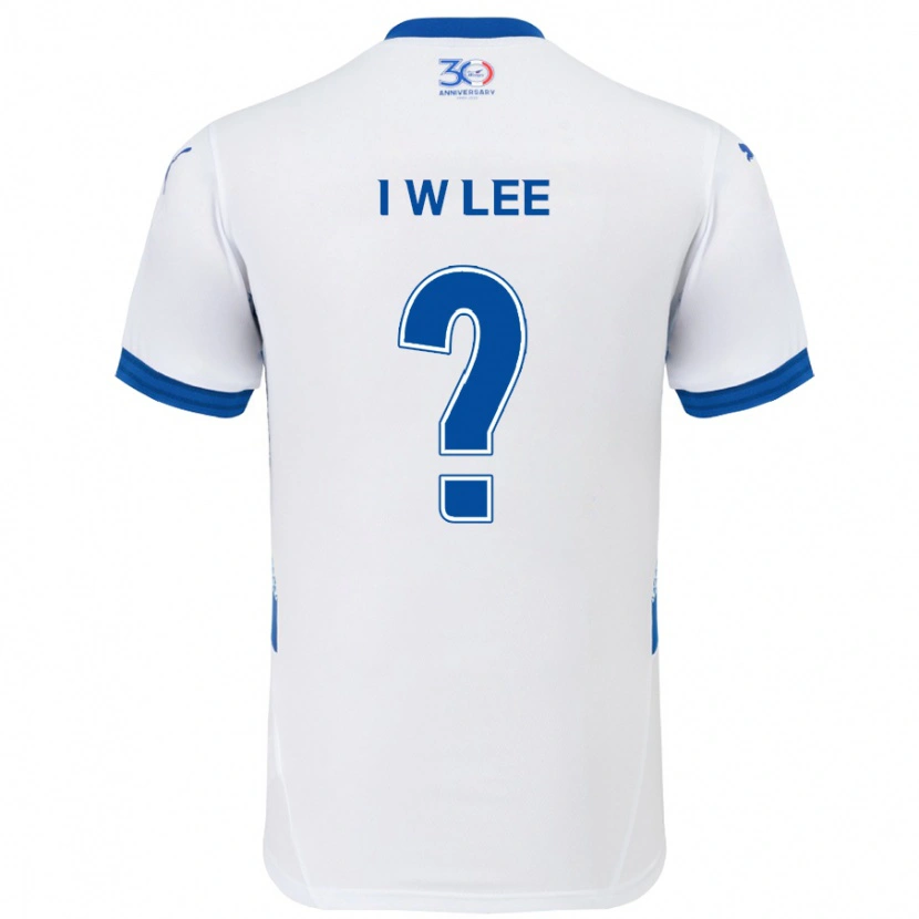Danxen Dzieci In-Woo Lee #0 Królewski Niebieski Biały Wyjazdowa Koszulka 2025/26 Koszulki Klubowe