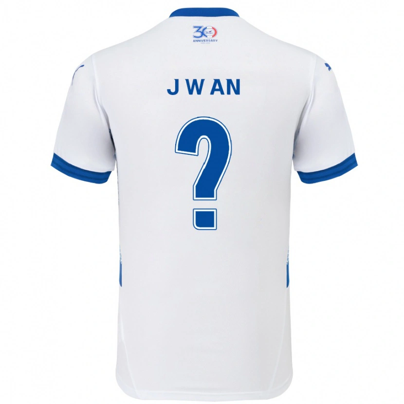 Danxen Dzieci Joo-Wan An #0 Królewski Niebieski Biały Wyjazdowa Koszulka 2025/26 Koszulki Klubowe