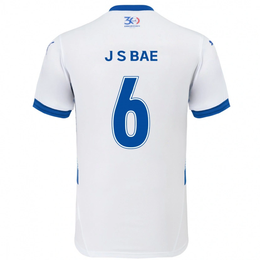 Danxen Dzieci Seo-Joon Bae #6 Królewski Niebieski Biały Wyjazdowa Koszulka 2025/26 Koszulki Klubowe