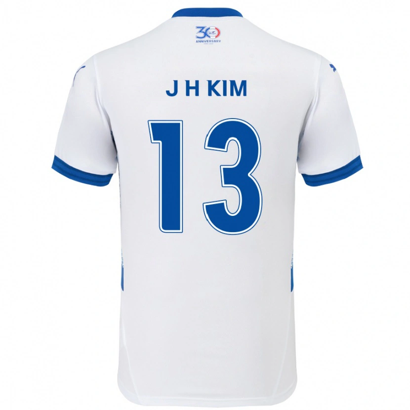 Danxen Dzieci Jung-Hoon Kim #13 Królewski Niebieski Biały Wyjazdowa Koszulka 2025/26 Koszulki Klubowe