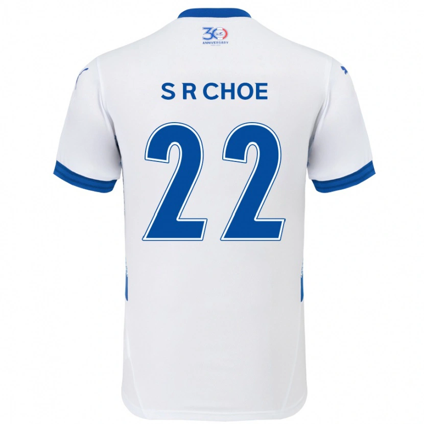 Danxen Dzieci Ryun-Seong Choe #22 Królewski Niebieski Biały Wyjazdowa Koszulka 2025/26 Koszulki Klubowe