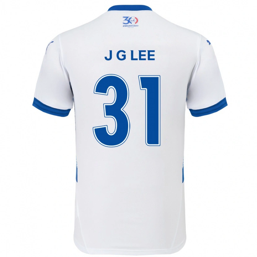 Danxen Dzieci Gyeong-Jun Lee #31 Królewski Niebieski Biały Wyjazdowa Koszulka 2025/26 Koszulki Klubowe
