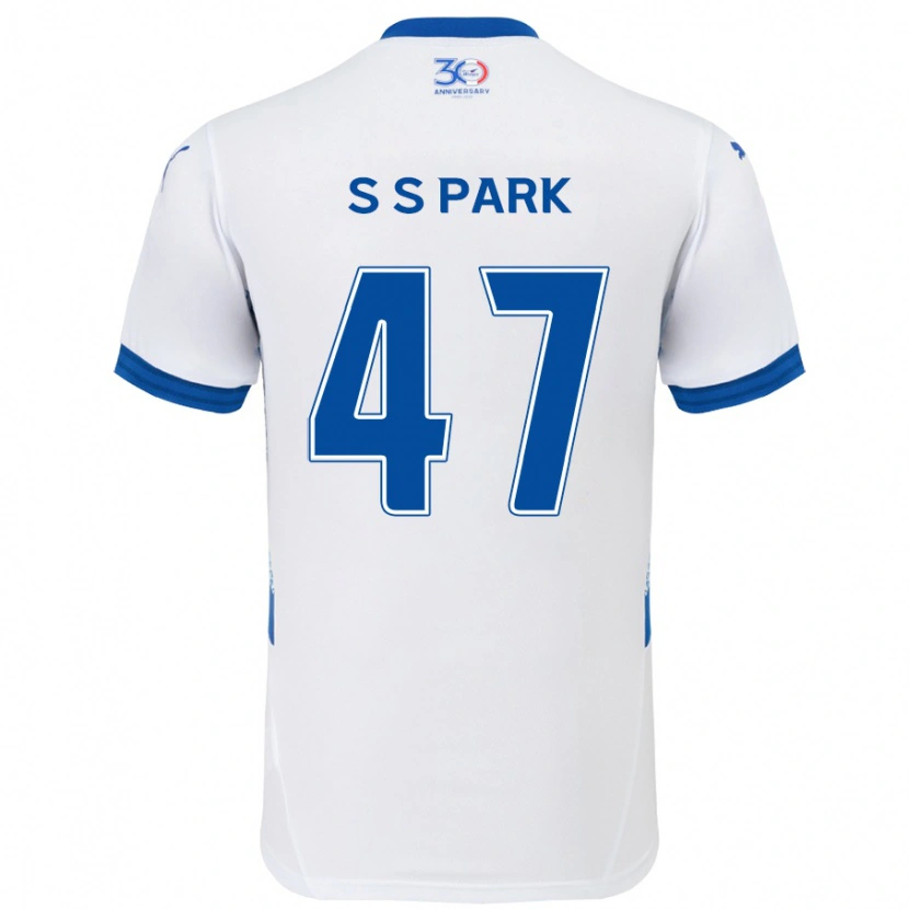 Danxen Dzieci Seung-Soo Park #47 Królewski Niebieski Biały Wyjazdowa Koszulka 2025/26 Koszulki Klubowe