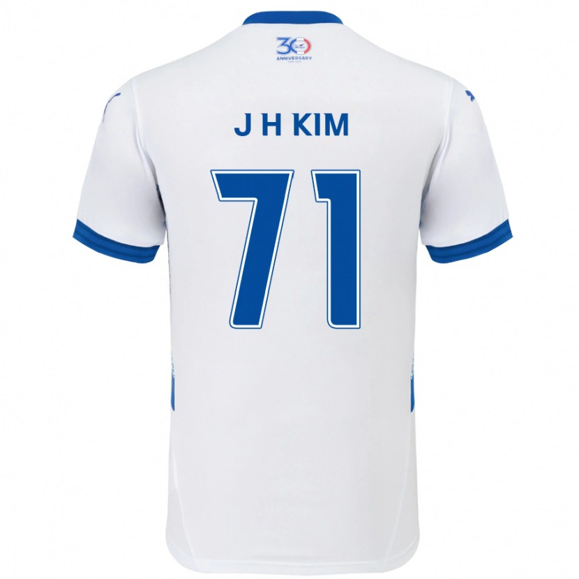 Danxen Dzieci Ji-Ho Kim #71 Królewski Niebieski Biały Wyjazdowa Koszulka 2025/26 Koszulki Klubowe