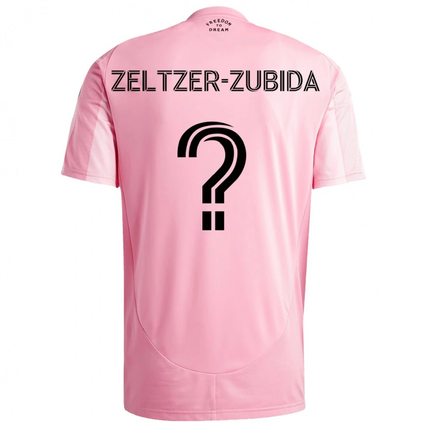 Danxen Męski Idoh Zeltzer-Zubida #0 Czarny Różowy Domowa Koszulka 2025/26 Koszulki Klubowe