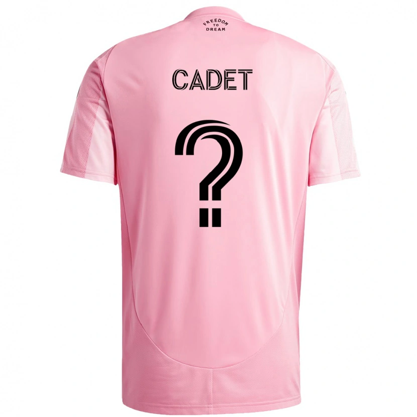 Danxen Męski Zidane Cadet #0 Czarny Różowy Domowa Koszulka 2025/26 Koszulki Klubowe