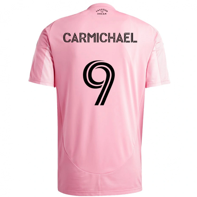 Danxen Męski Ryan Carmichael #9 Czarny Różowy Domowa Koszulka 2025/26 Koszulki Klubowe