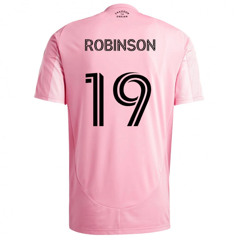 Danxen Męski Robbie Robinson #19 Czarny Różowy Domowa Koszulka 2025/26 Koszulki Klubowe