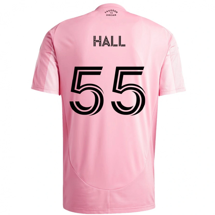 Danxen Męski Tyler Hall #55 Czarny Różowy Domowa Koszulka 2025/26 Koszulki Klubowe