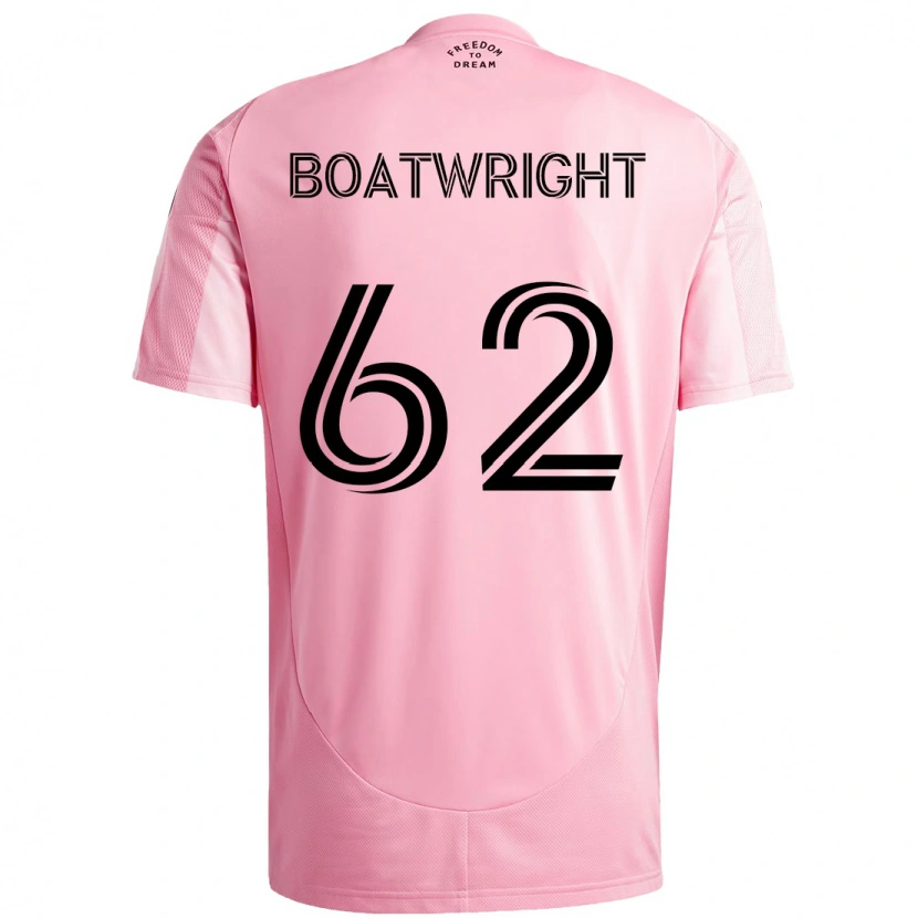 Danxen Męski Israel Boatwright #62 Czarny Różowy Domowa Koszulka 2025/26 Koszulki Klubowe