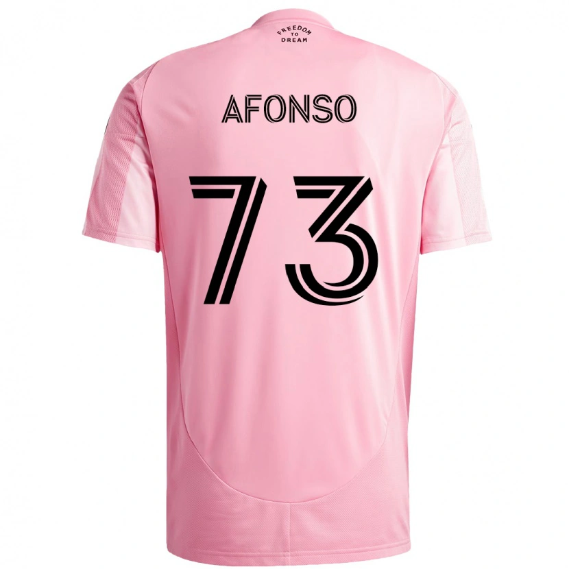 Danxen Męski Leo Afonso #73 Czarny Różowy Domowa Koszulka 2025/26 Koszulki Klubowe