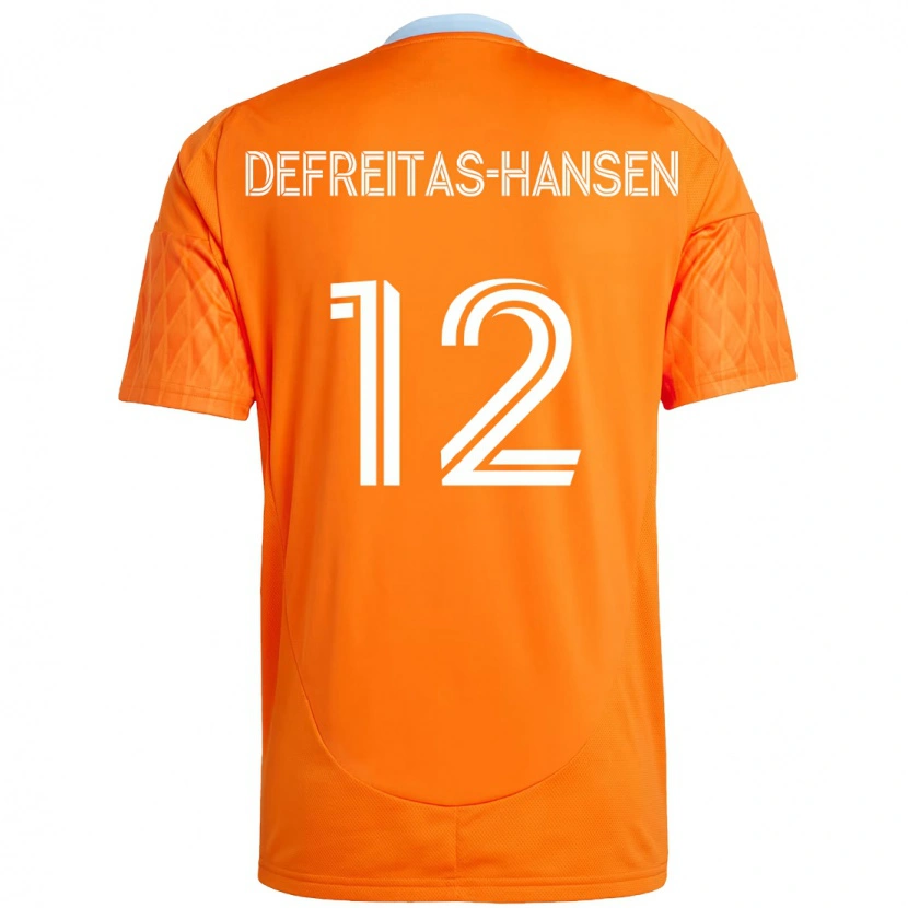 Danxen Męski Nicholas Defreitas-Hansen #12 Fioletowy Pomarańczowy Domowa Koszulka 2025/26 Koszulki Klubowe