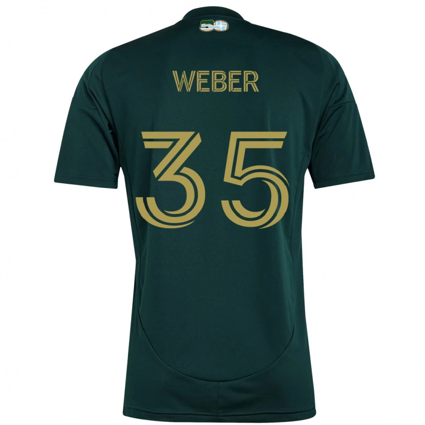Danxen Męski Tristan Weber #35 Beżowy Zielony Domowa Koszulka 2025/26 Koszulki Klubowe