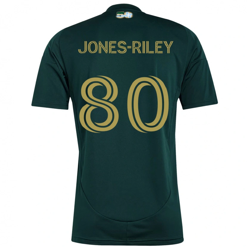 Danxen Męski Jaden Jones-Riley #80 Beżowy Zielony Domowa Koszulka 2025/26 Koszulki Klubowe