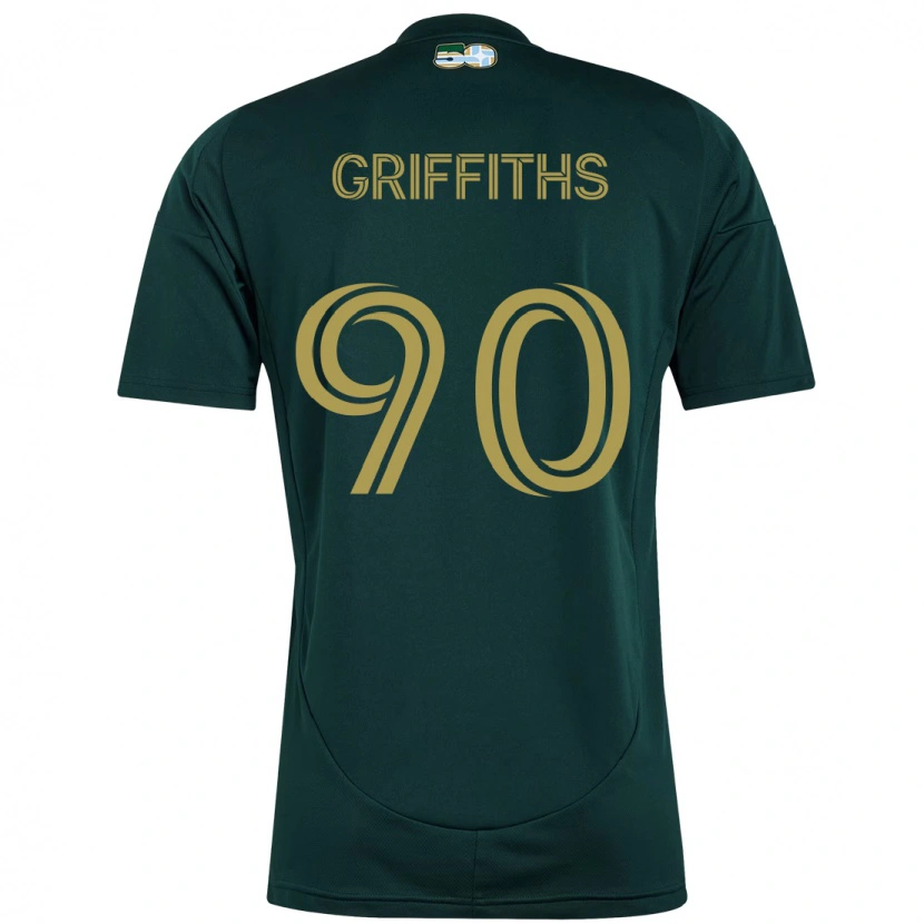 Danxen Męski Reo Griffiths #90 Beżowy Zielony Domowa Koszulka 2025/26 Koszulki Klubowe