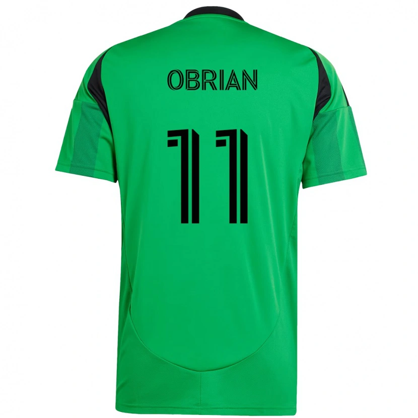 Danxen Męski Jáder Obrian #11 Zielony Czarny Domowa Koszulka 2025/26 Koszulki Klubowe