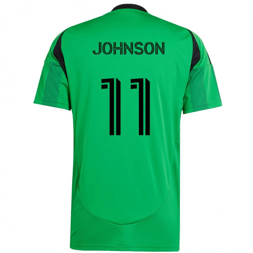 Danxen Męski Emmanuel Johnson #11 Biały Zielony Domowa Koszulka 2025/26 Koszulki Klubowe