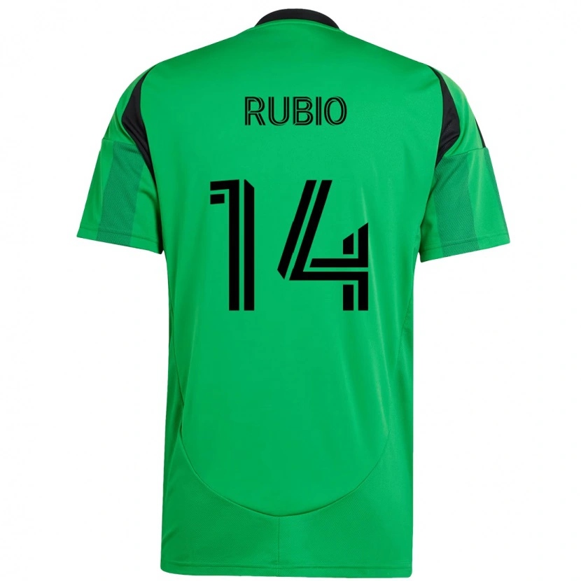 Danxen Męski Diego Rubio #14 Biały Zielony Domowa Koszulka 2025/26 Koszulki Klubowe