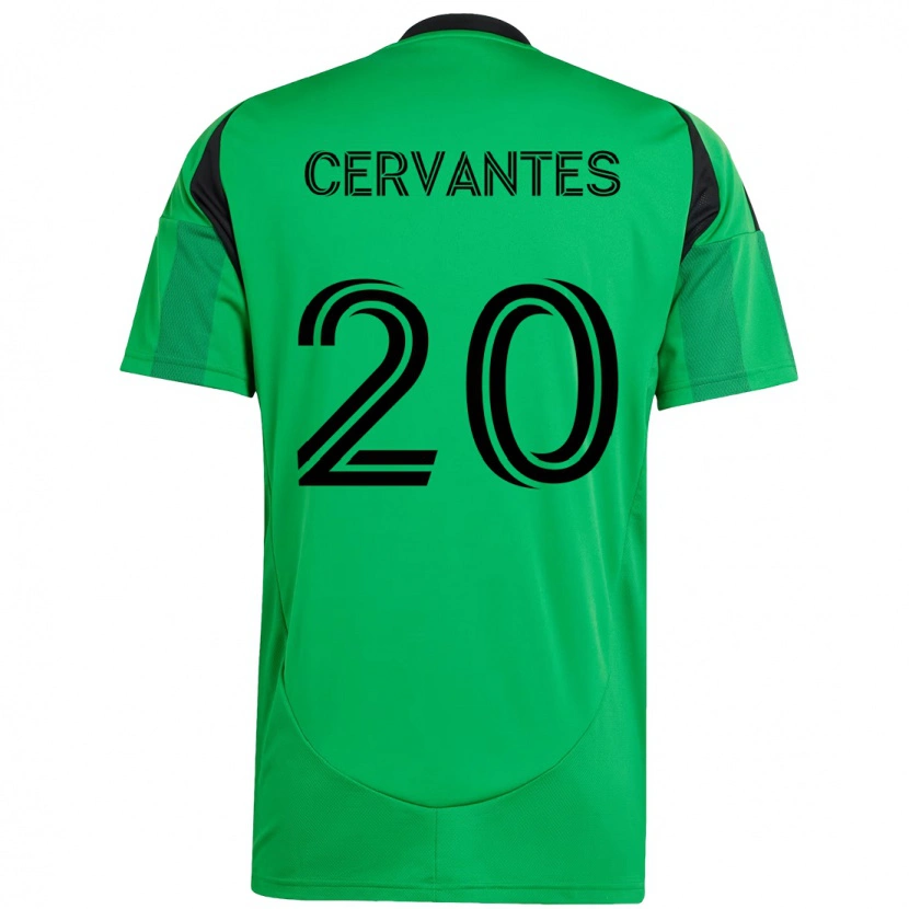 Danxen Męski Aaron Cervantes #20 Biały Zielony Domowa Koszulka 2025/26 Koszulki Klubowe