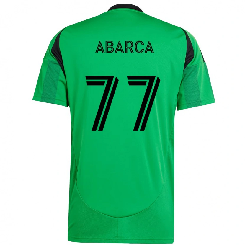 Danxen Męski Diego Abarca #77 Biały Zielony Domowa Koszulka 2025/26 Koszulki Klubowe