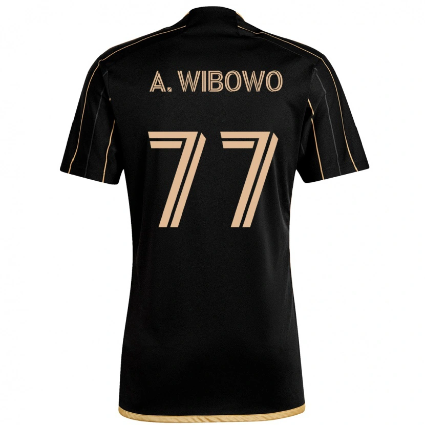Danxen Męski Adrian Wibowo #77 Biały Brązowy Domowa Koszulka 2025/26 Koszulki Klubowe