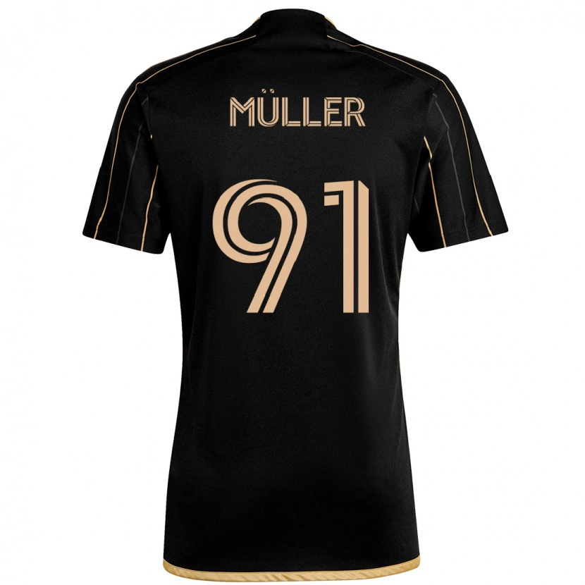 Danxen Męski Luis Müller #91 Biały Brązowy Domowa Koszulka 2025/26 Koszulki Klubowe