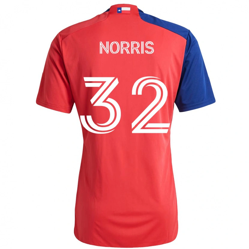 Danxen Męski Nolan Norris #32 Jasnoniebieski Czerwony Domowa Koszulka 2025/26 Koszulki Klubowe