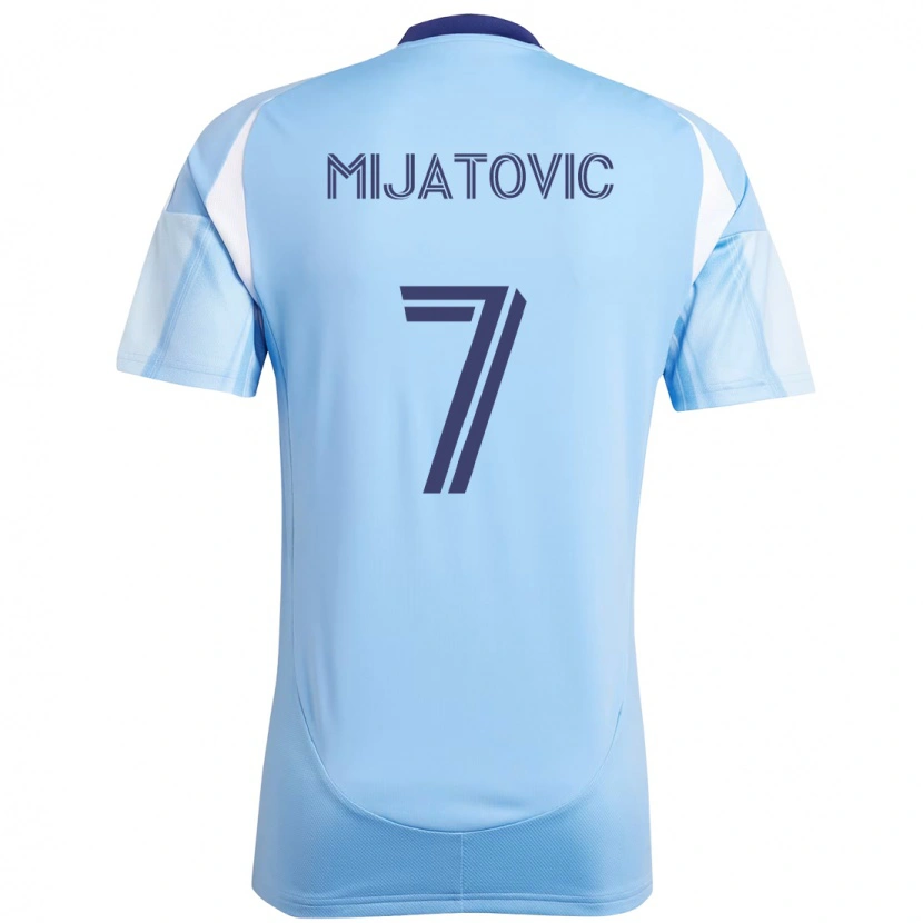 Danxen Męski Jovan Mijatovic #7 Czarny Niebieski Pomarańczowy Domowa Koszulka 2025/26 Koszulki Klubowe
