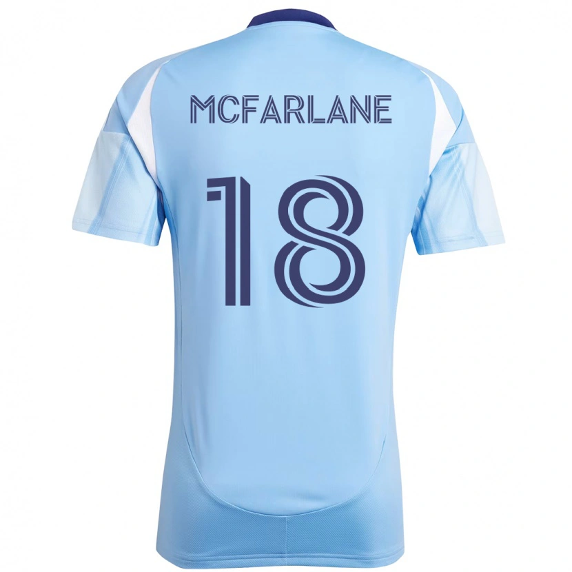 Danxen Męski Christian Mcfarlane #18 Czarny Niebieski Pomarańczowy Domowa Koszulka 2025/26 Koszulki Klubowe