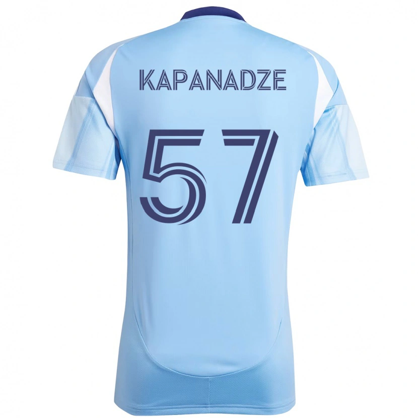 Danxen Męski Nicholas Kapanadze #57 Czarny Niebieski Pomarańczowy Domowa Koszulka 2025/26 Koszulki Klubowe