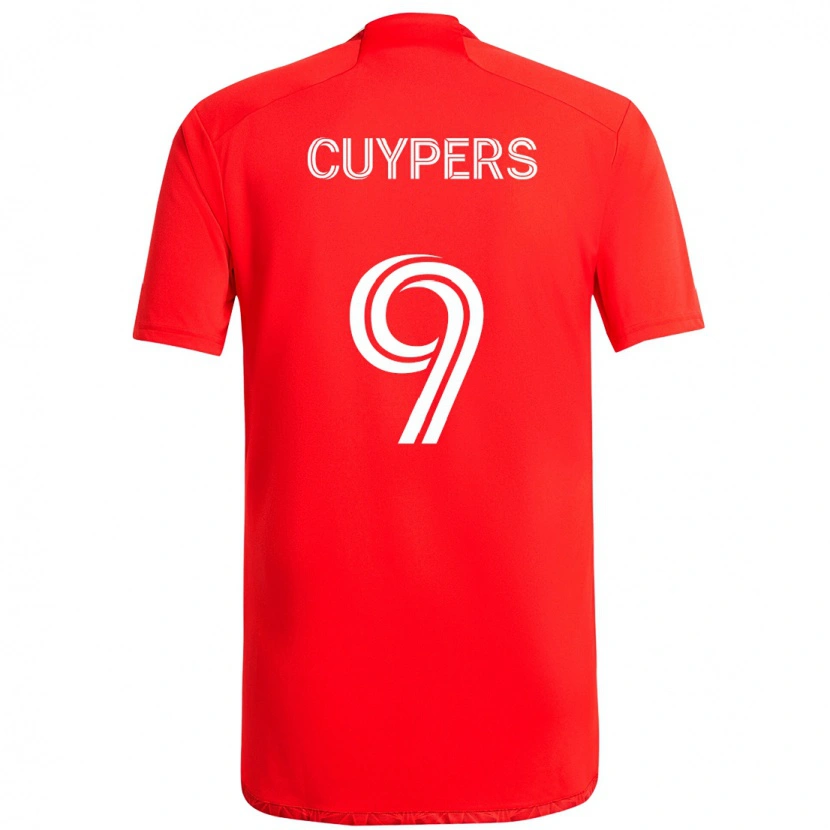 Danxen Męski Hugo Cuypers #9 Jasne Błękitne Niebieski Domowa Koszulka 2025/26 Koszulki Klubowe