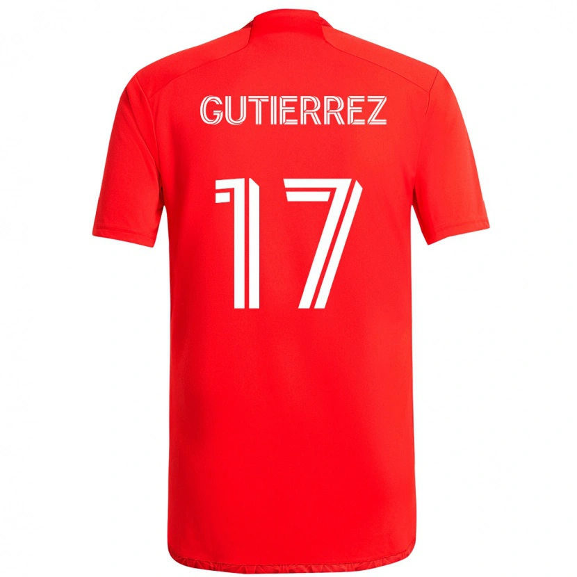 Danxen Męski Brian Gutiérrez #17 Jasne Błękitne Niebieski Domowa Koszulka 2025/26 Koszulki Klubowe
