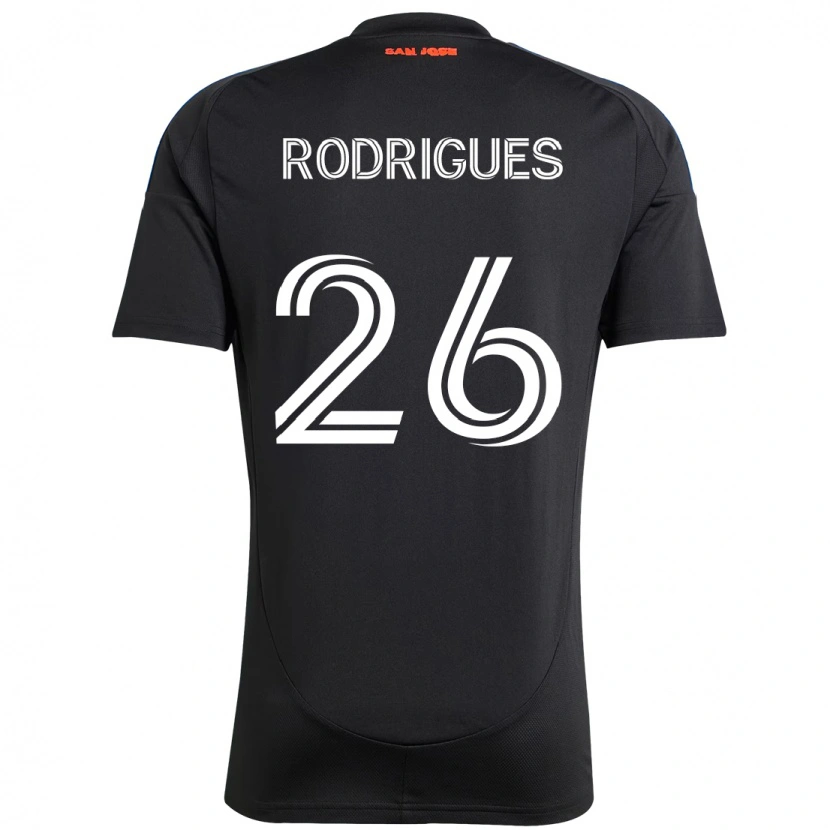 Danxen Męski Rodrigues #26 Biały Czerwony Domowa Koszulka 2025/26 Koszulki Klubowe