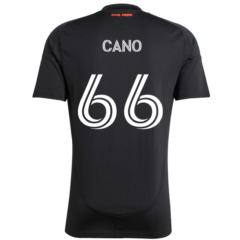 Danxen Męski Alejandro Cano #66 Biały Czerwony Domowa Koszulka 2025/26 Koszulki Klubowe