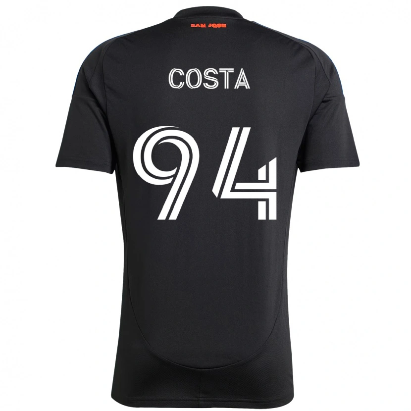 Danxen Męski Vítor Costa #94 Biały Czerwony Domowa Koszulka 2025/26 Koszulki Klubowe