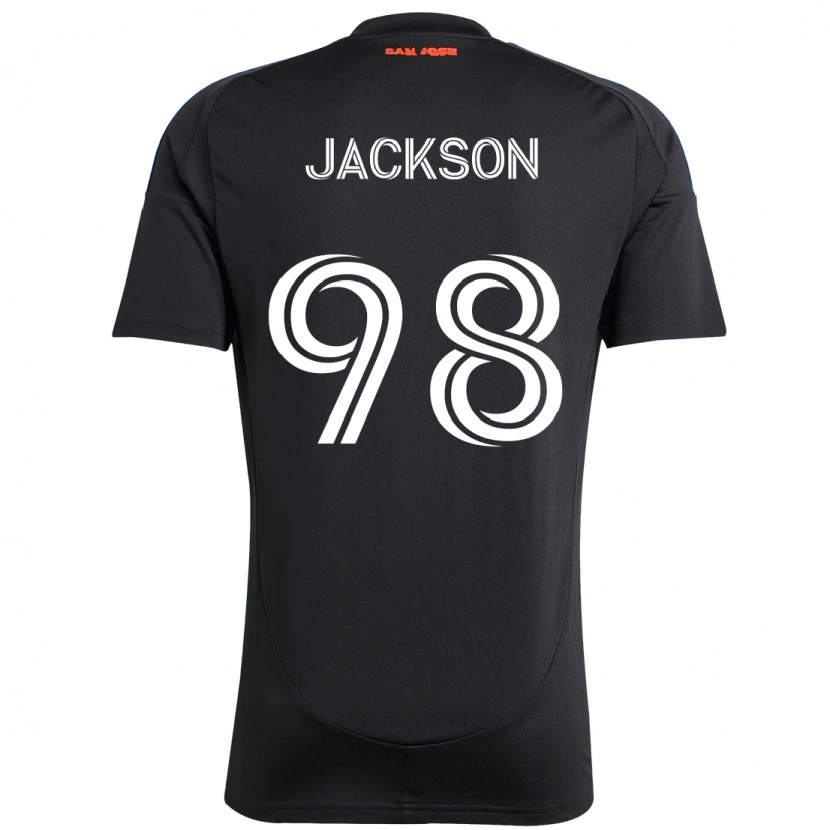 Danxen Męski Jacob Jackson #98 Biały Czerwony Domowa Koszulka 2025/26 Koszulki Klubowe