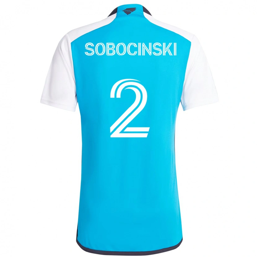Danxen Męski Jan Sobocinski #2 Błękitny Biały Domowa Koszulka 2025/26 Koszulki Klubowe