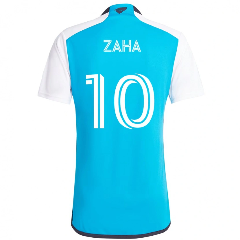 Danxen Męski Wilfried Zaha #10 Błękitny Biały Domowa Koszulka 2025/26 Koszulki Klubowe