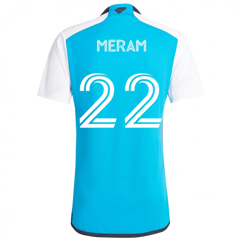 Danxen Męski Justin Meram #22 Błękitny Biały Domowa Koszulka 2025/26 Koszulki Klubowe