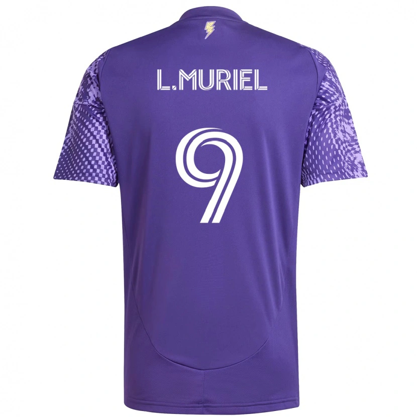 Danxen Męski Luis Muriel #9 Biały Fioletowy Domowa Koszulka 2025/26 Koszulki Klubowe