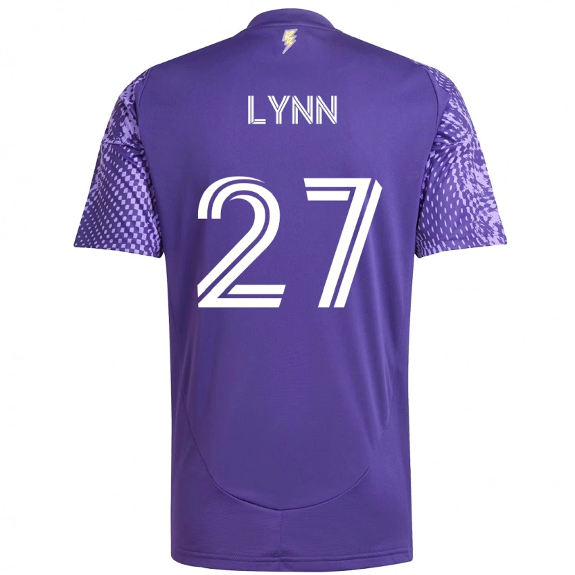 Danxen Męski Jack Lynn #27 Biały Fioletowy Domowa Koszulka 2025/26 Koszulki Klubowe
