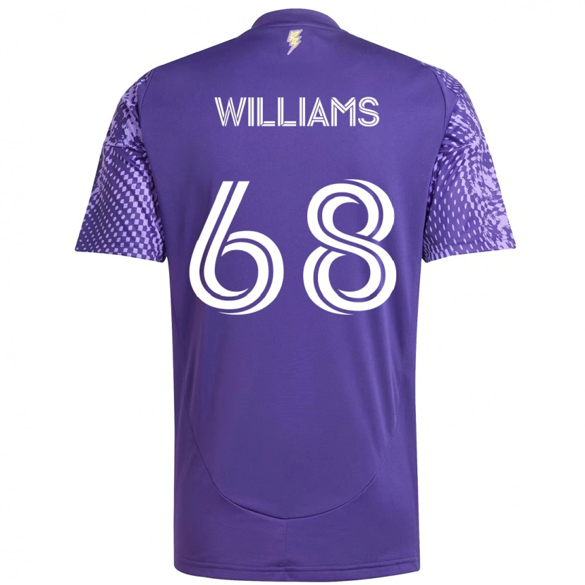 Danxen Męski Thomas Williams #68 Biały Fioletowy Domowa Koszulka 2025/26 Koszulki Klubowe