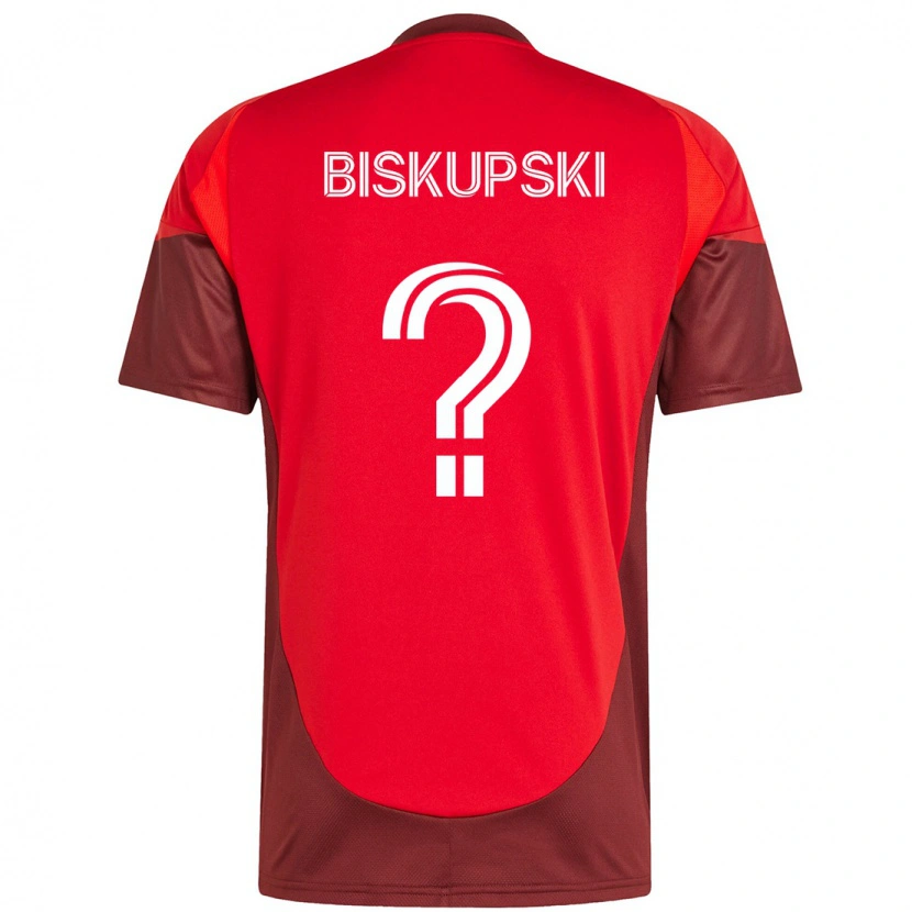 Danxen Męski Philip Biskupski #0 Biały Czerwony Domowa Koszulka 2025/26 Koszulki Klubowe