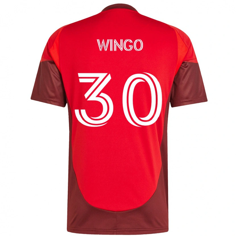 Danxen Męski Henry Wingo #30 Biały Czerwony Domowa Koszulka 2025/26 Koszulki Klubowe